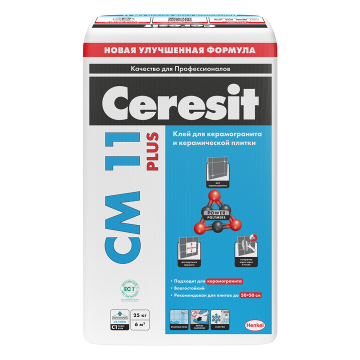 Клей для плитки Ceresit CM11/25кг